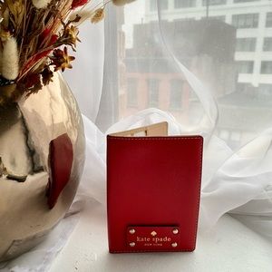 Kate Spade red passport holder